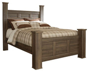 Juararo Queen Poster Bed, Dresser and Mirror