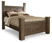 Juararo Queen Poster Bed, Dresser and 2 Nightstands