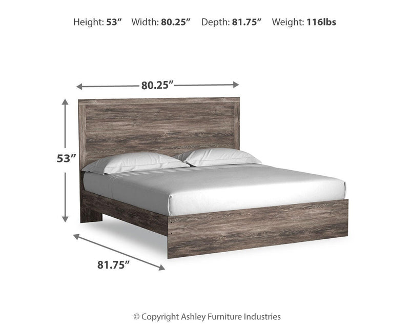 Ralinksi King Panel Bed, Dresser and Mirror