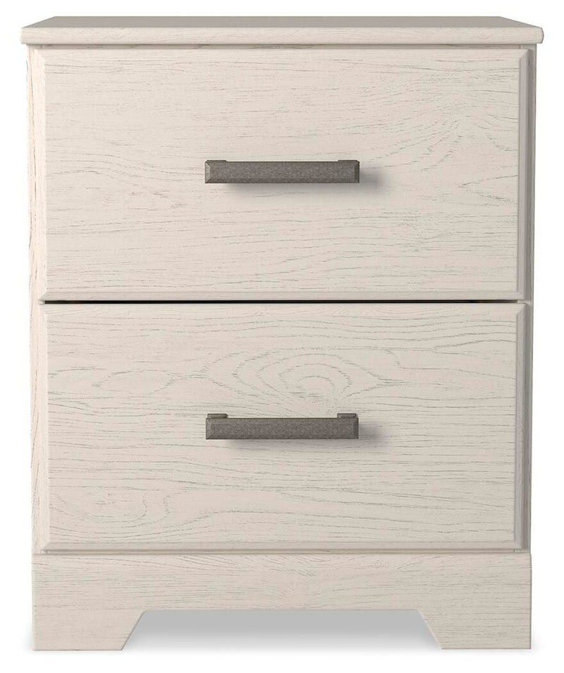 Stelsie King Panel Bed with Dresser, Mirror and Nightstand