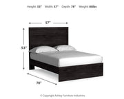 Belachime Full Panel Bed, Dresser and Mirror