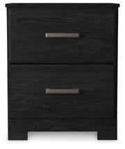 Belachime King Panel Bed and Nightstand