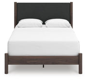 Pamytta Queen Upholstered Panel Bed, Dresser and Mirror
