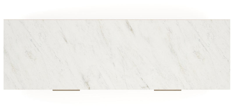 Cadmori King Upholstered Panel Bed, Dresser and Nightstand