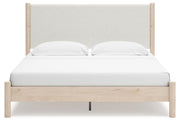 Cadmori King Upholstered Panel Bed, Dresser and Nightstand