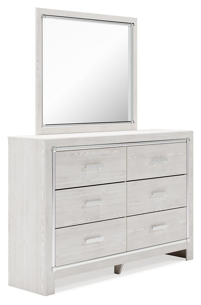 Altyra Twin Panel Bed, Dresser and Mirror