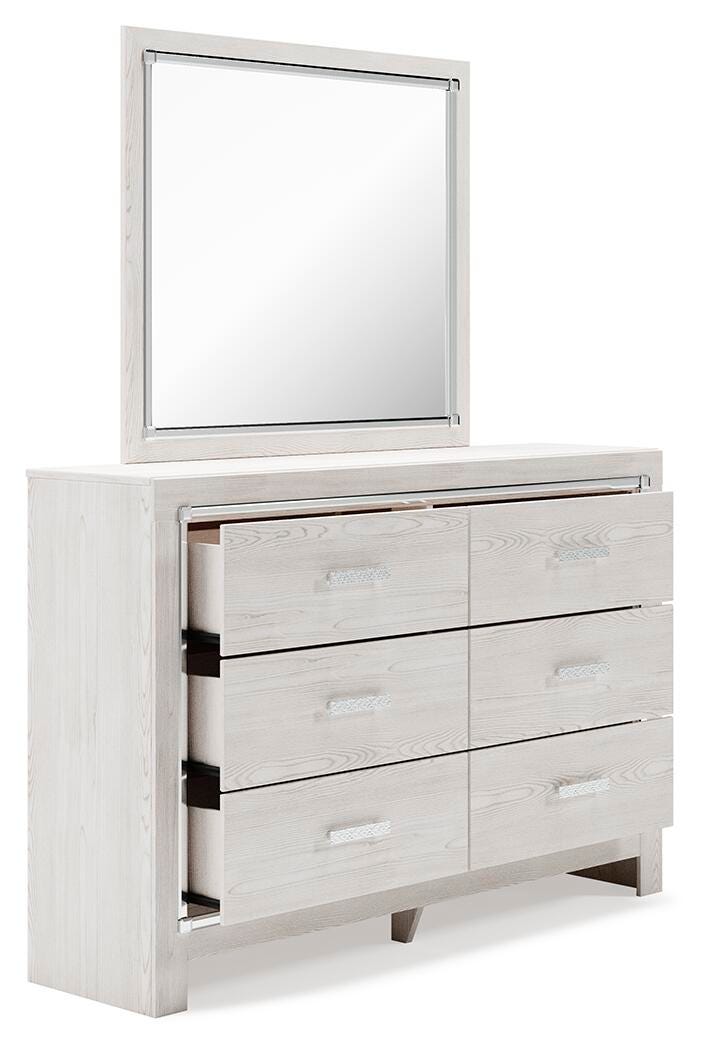 Altyra Twin Panel Bed, Dresser and Mirror