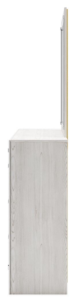 Altyra Queen Bookcase Storage Bed, Dresser and Mirror