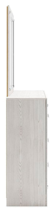 Altyra Queen Bookcase Storage Bed, Dresser and Mirror