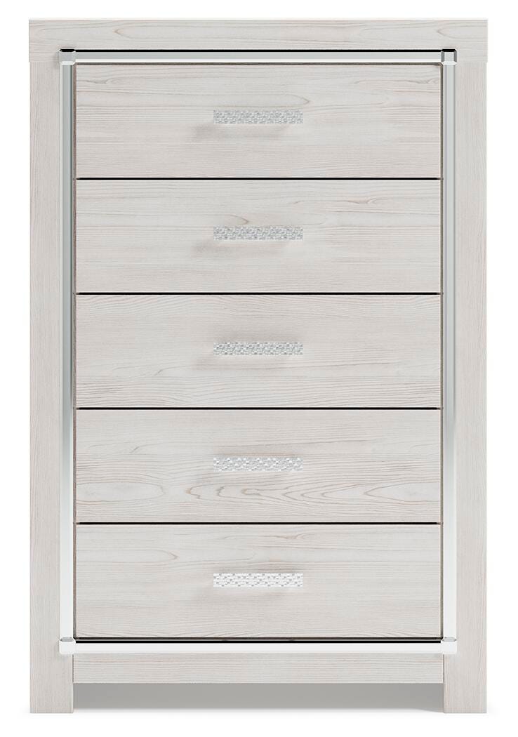 Altyra Full Panel Bed, Dresser, Chest and 2 Nightstands