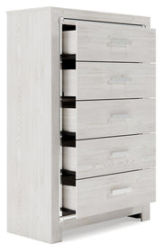 Altyra Queen Bookcase Storage Bed, Chest and 2 Nightstands