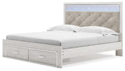 Altyra King Storage Panel Bed and Nightstand