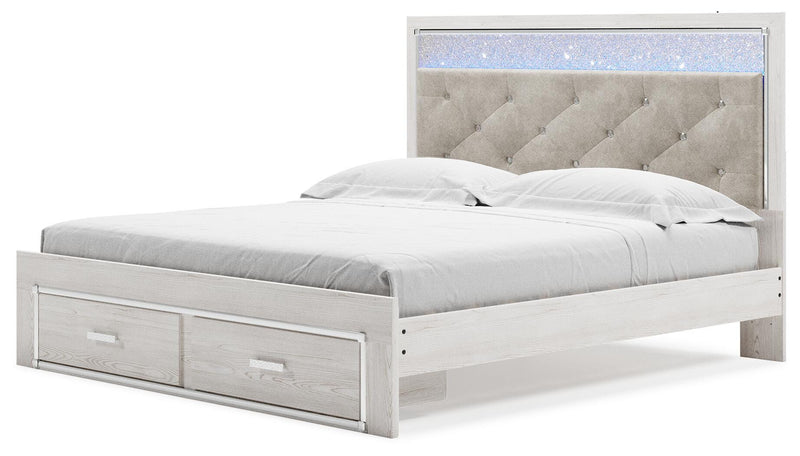 Altyra King Storage Panel Bed and Nightstand