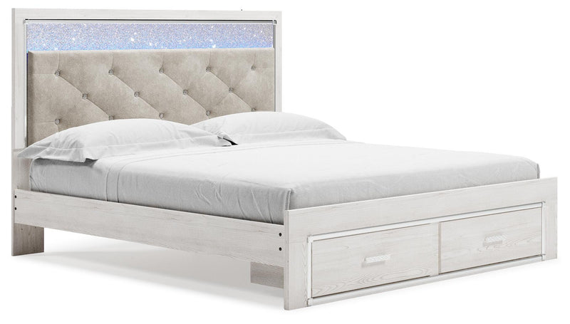 Altyra King Storage Panel Bed and Nightstand