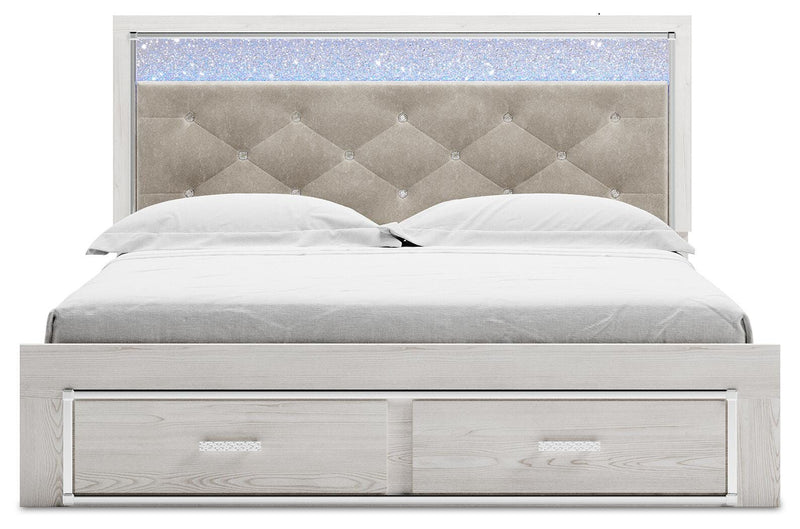 Altyra King Storage Panel Bed and Nightstand