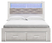 Altyra Queen Bookcase Storage Bed, Chest and 2 Nightstands