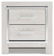Altyra Twin Upholstered Panel Bed and 2 Nightstands
