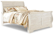 Willowton Queen Sleigh Bed, Dresser and Mirror