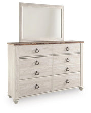 Willowton Full Panel Bed, Dresser and Mirror