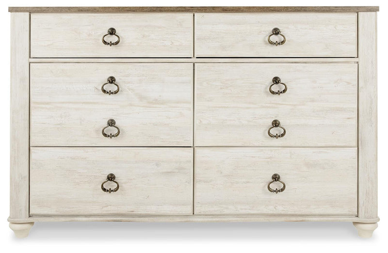 Willowton Queen Sleigh Bed and Dresser