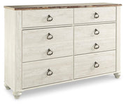 Willowton Queen Sleigh Bed and Dresser