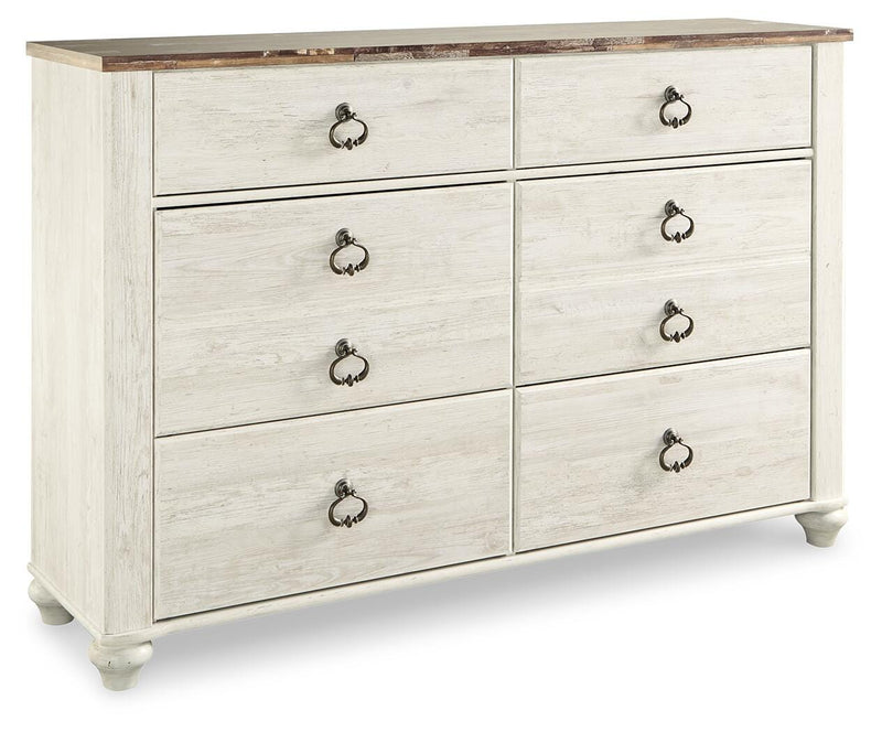 Willowton Queen Sleigh Bed and Dresser