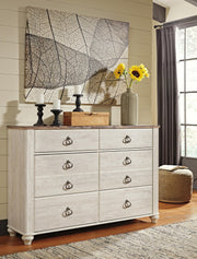 Willowton Twin Panel Bed and Dresser