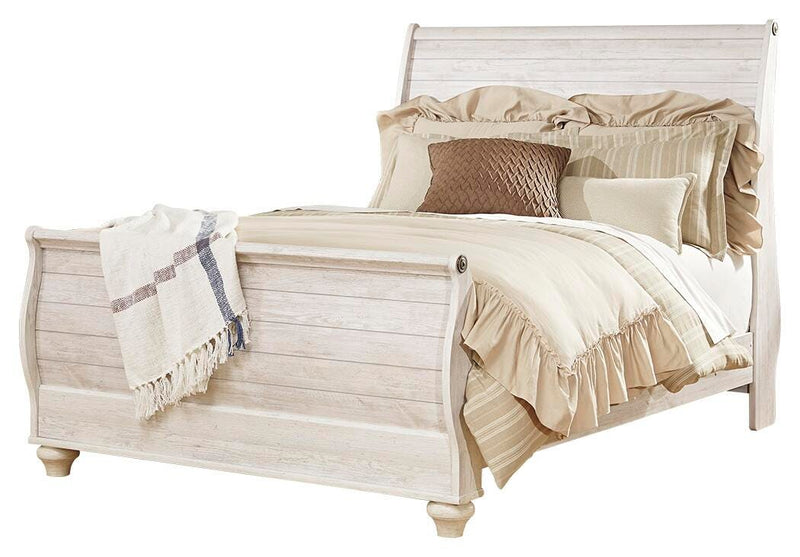 Willowton Queen Sleigh Bed and Dresser