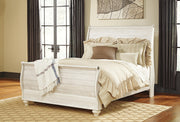 Willowton Queen Sleigh Bed and Nightstand