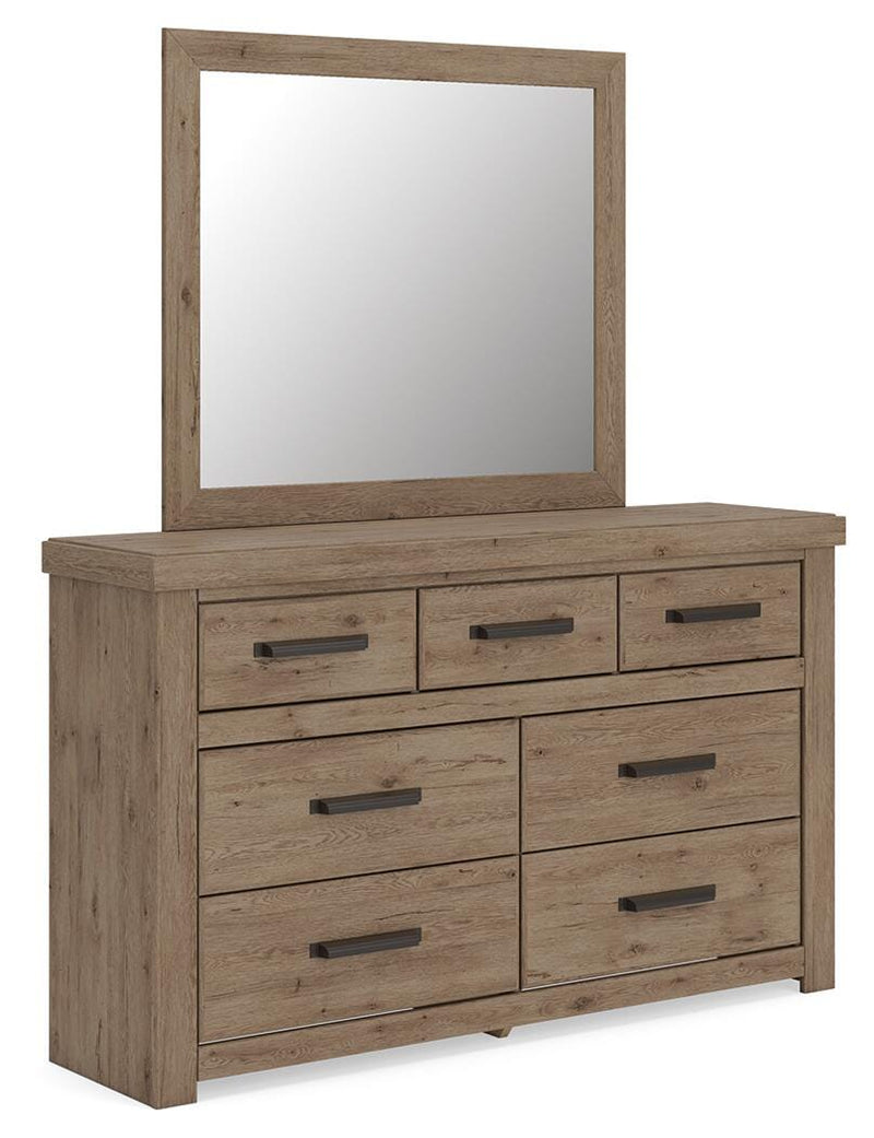 Oliandon Queen Panel Bed, Dresser and Mirror