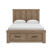 Oliandon Queen Panel Storage Bed, Dresser and Mirror