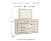 Bellaby King Panel Bed, Dresser, Mirror and 2 Nightstands