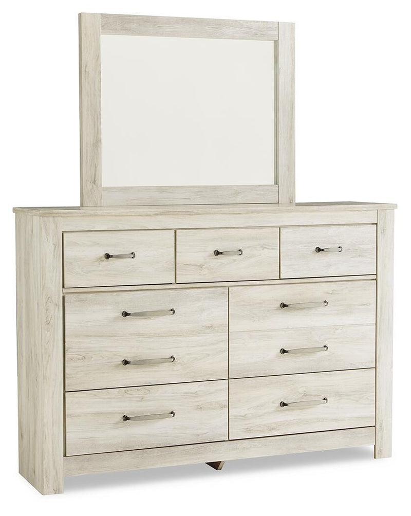 Bellaby Queen Panel Headboard, Dresser, Mirror, Chest and 2 Nightstands