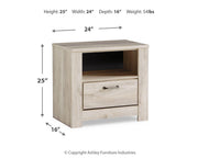 Bellaby King Panel Bed and 2 Nightstands