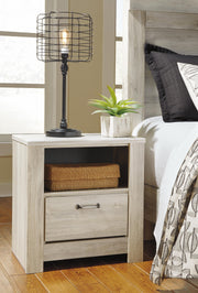 Bellaby Queen Crossbuck Panel Bed and 2 Nightstands