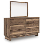 Chirason Full Upholstered Bed, Dresser and Mirror