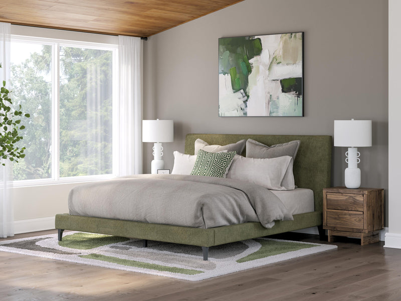 Chirason King Upholstered Bed with Roll Slats