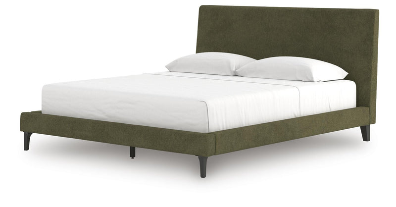 Chirason California King Upholstered Bed with Roll Slats