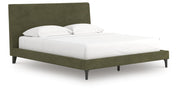 Chirason California King Upholstered Bed with Roll Slats