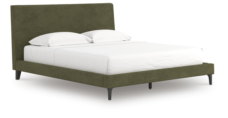 Chirason California King Upholstered Bed with Roll Slats
