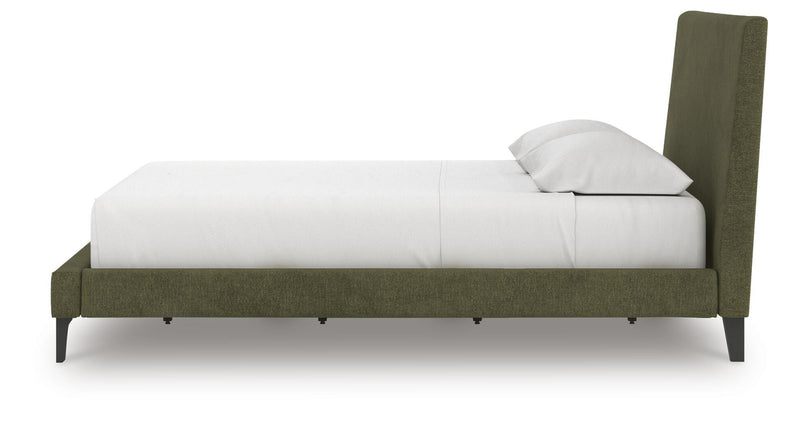 Chirason California King Upholstered Bed with Roll Slats