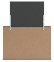 Fraluna Queen Panel Storage Bed, Dresser and Mirror