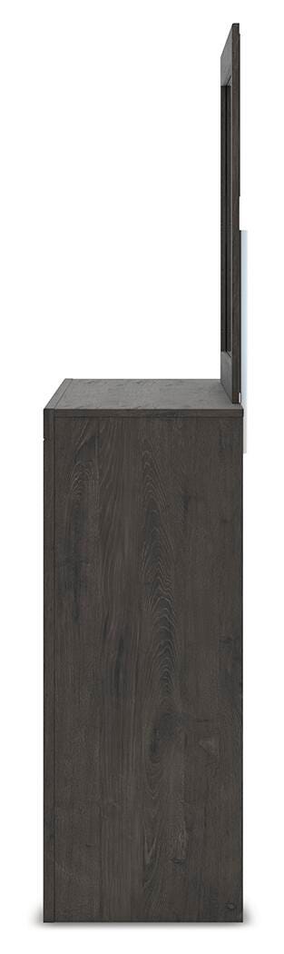 Fraluna Queen Panel Storage Bed, Dresser and Mirror