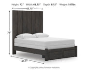 Fraluna Queen Panel Storage Bed