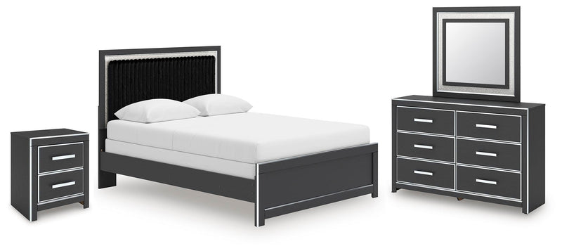 Zuraleus Queen Panel Bed, Dresser, Mirror and Nightstand