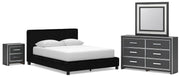 Zuraleus Queen Upholstered Bed, Dresser, Mirror and Nightstand
