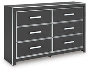 Zuraleus Queen Upholstered Bed, Dresser and Nightstand