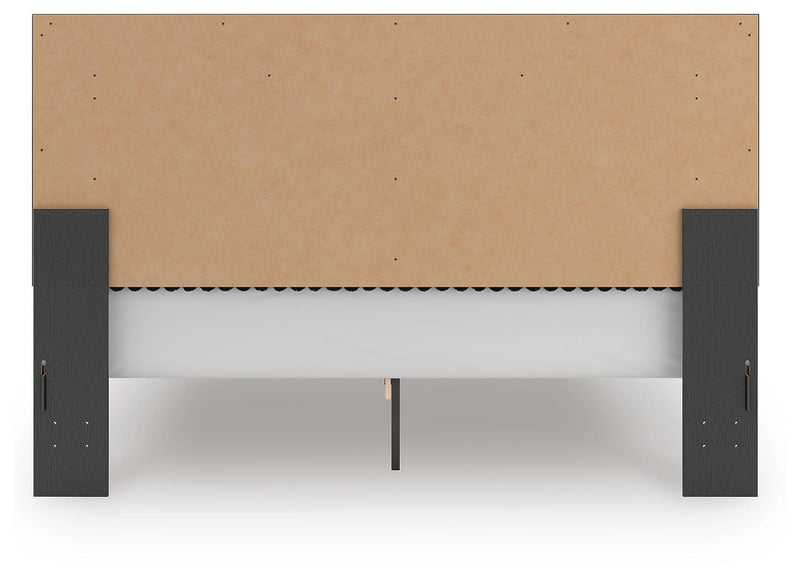 Zuraleus King Upholstered Panel Platform Bed