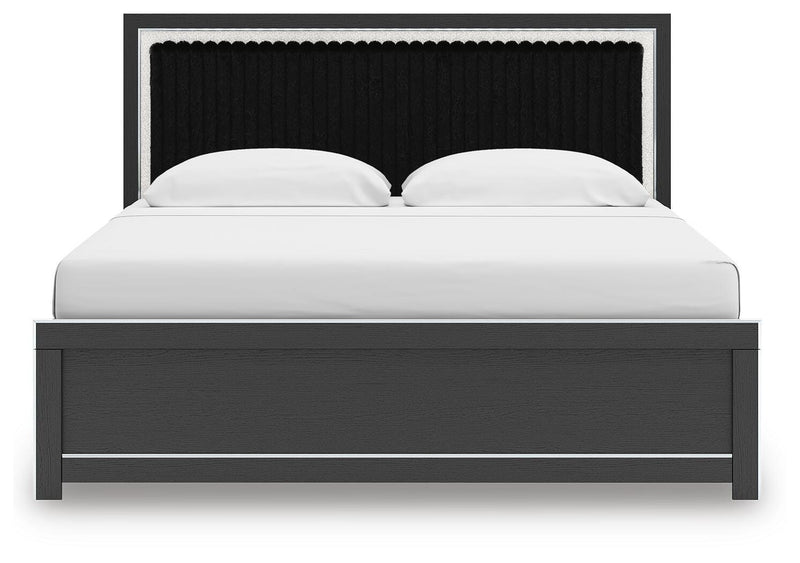 Zuraleus King Panel Bed, Dresser, Mirror and Nightstand
