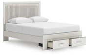 Zuraleus Queen Storage Bed, Dresser, Mirror and Nightstand